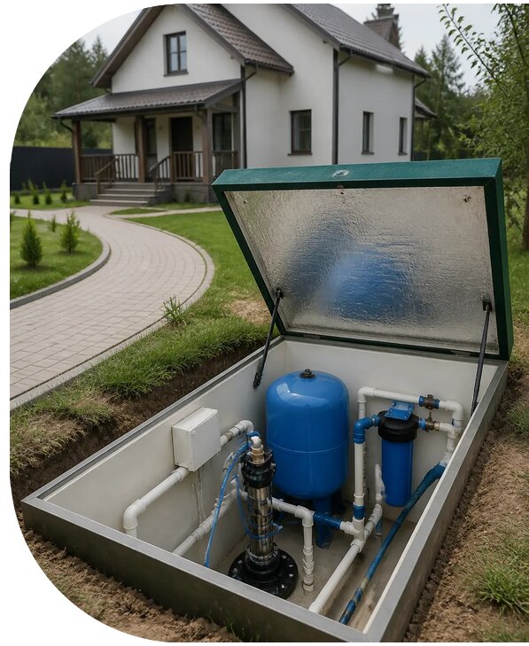 Автономное водоснабжение дома в Братске от 153060 р. | АПаруса-Брт