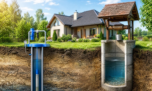 Автономное водоснабжение загородного дома Братск: скважина или колодец 